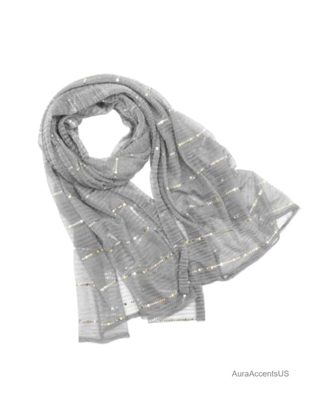 Women's Sheer Glossy Scarf Shawl Wrap